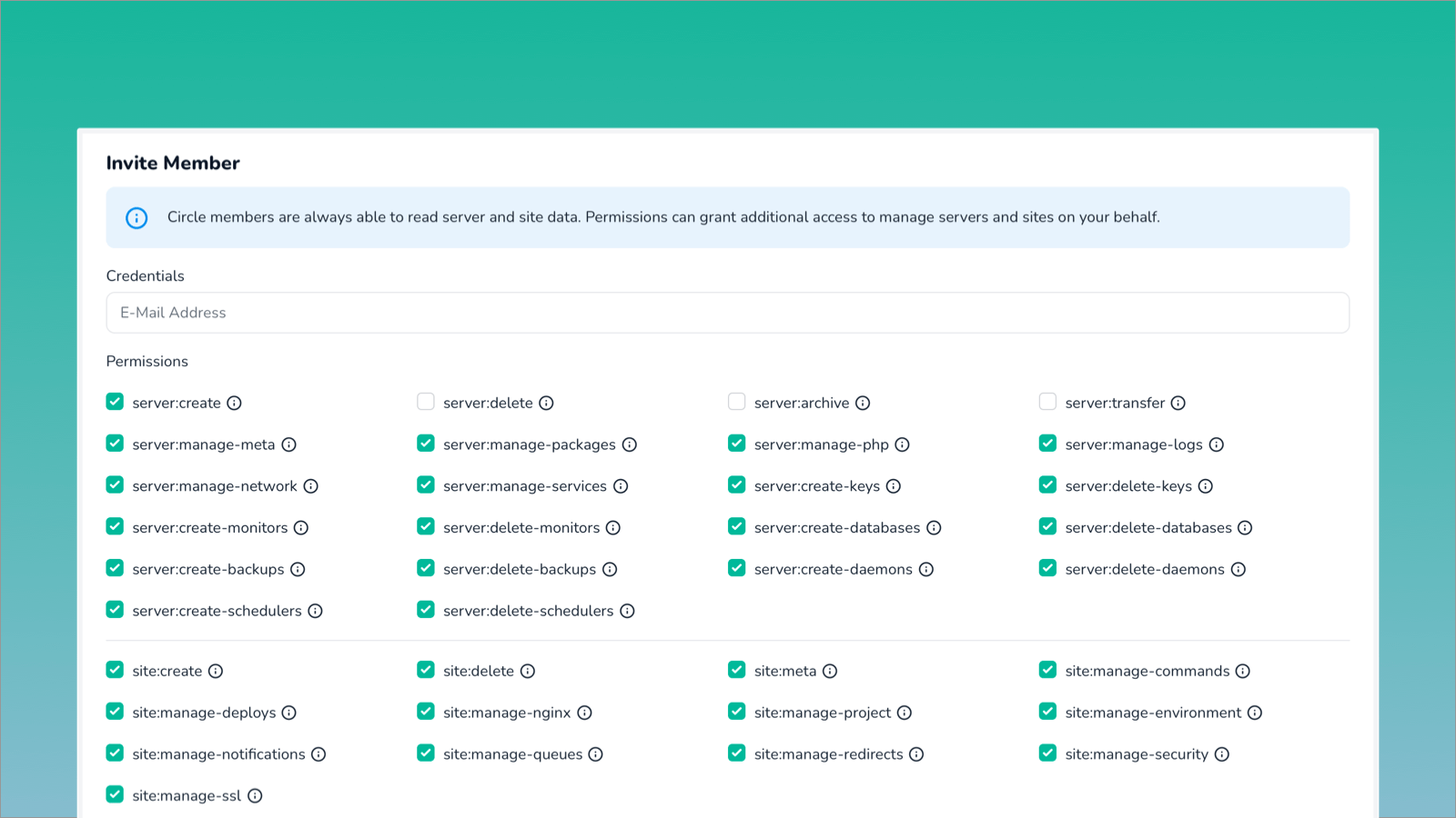 Forge: Circle Permissions
