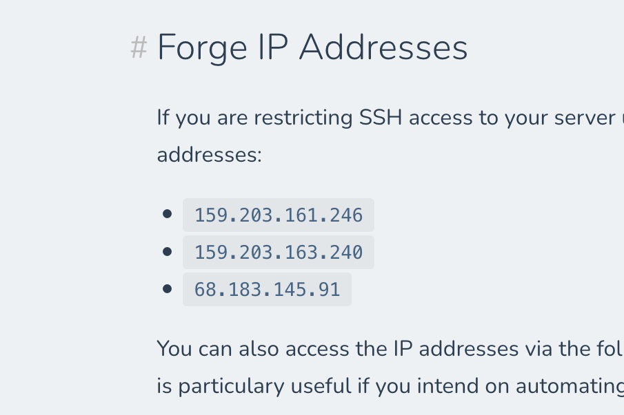 Forge: Infrastructure Upgrades
