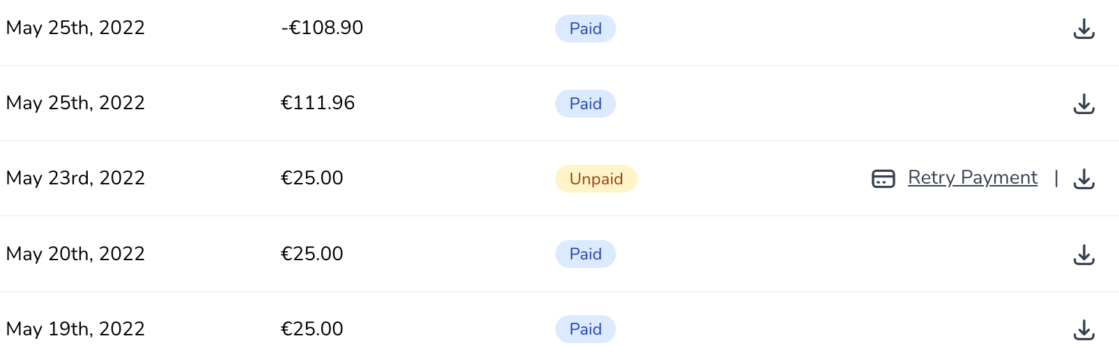 Retrying Payments in Spark Stripe