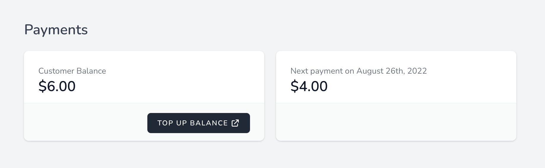 Customer Balances for Spark Stripe