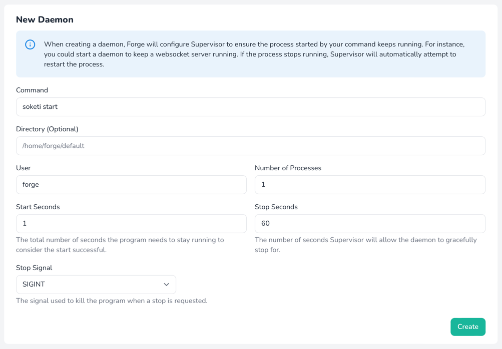 Creating The Soketi Daemon